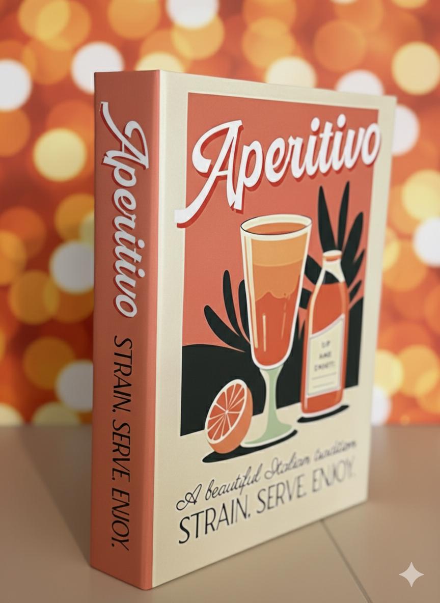 Apertivo Dekoratf Kitap Kutusu