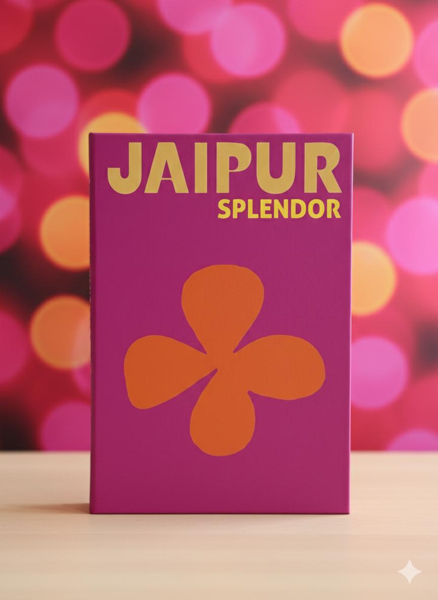 Jaipur Dekoratf Kitap Kutusu