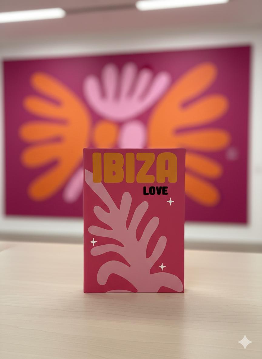 İbiza Love Dekoratf Kitap Kutusu