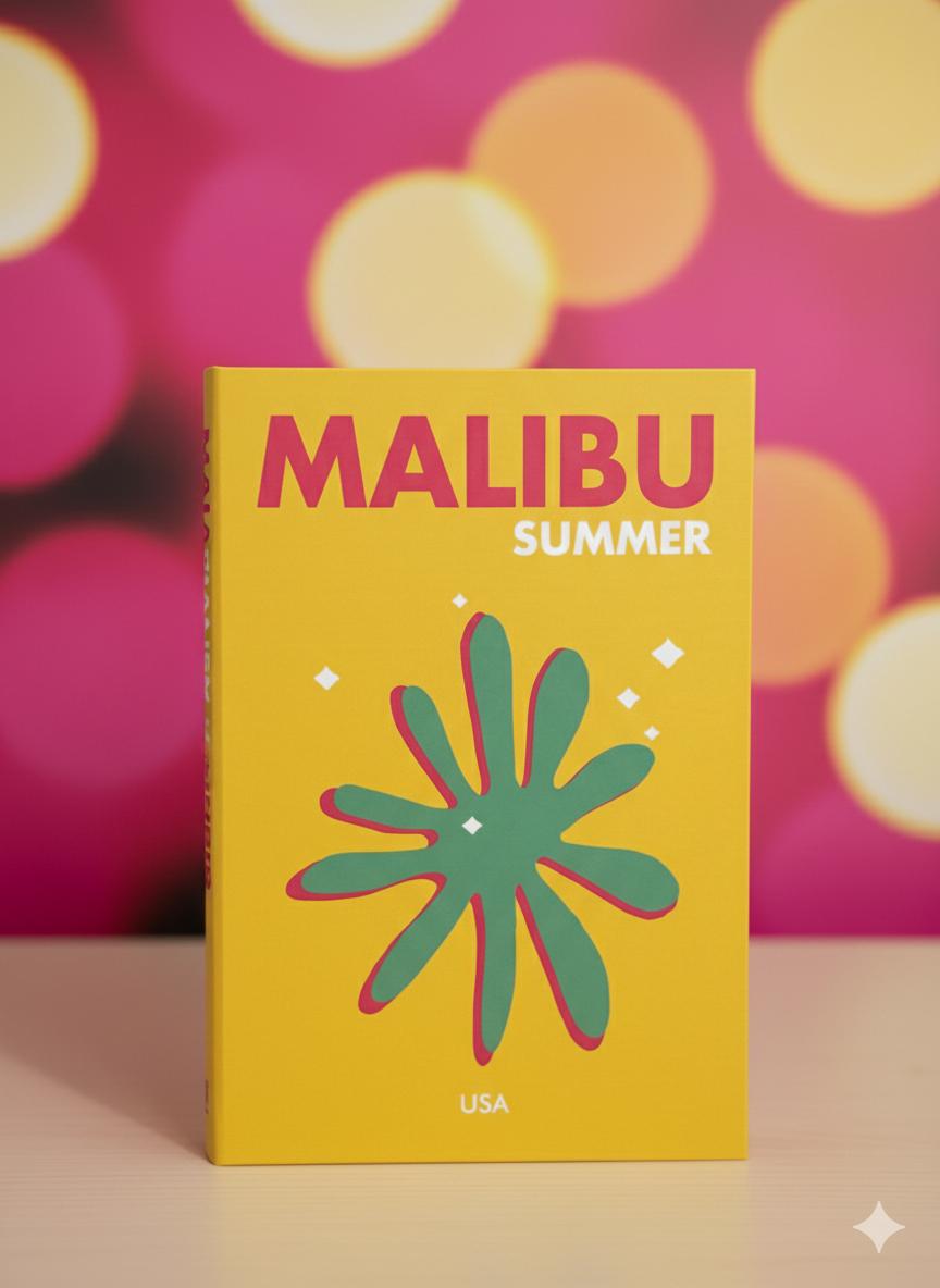 Malibu Summer Dekoratf Kitap Kutusu